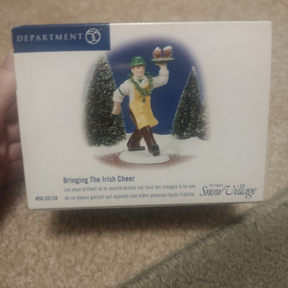Dept 56 “Bringing the Irish Cheer” 56.55128 The Original Snow Village Collection
